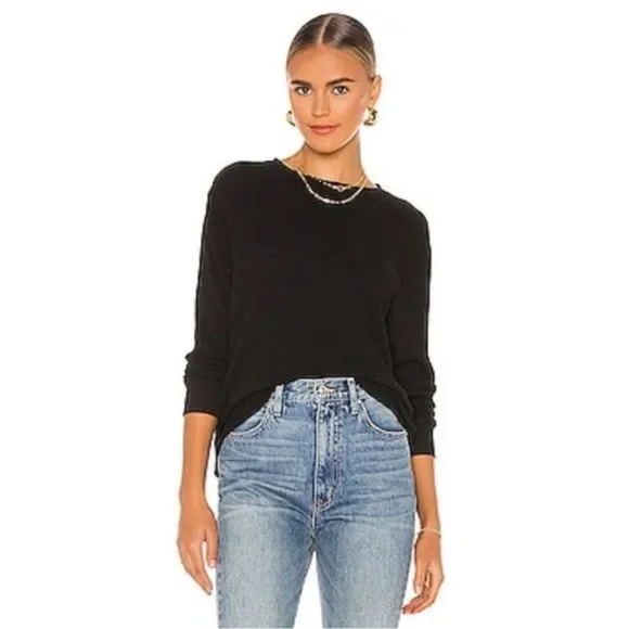 Re/Done Tops - NWOT RE/DONE x Hanes Thermal Long Sleeve Tee in Black Large